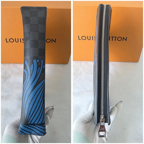 Auth Louis Vuitton Damier Graphite Voyage Rope Pochette Bag - Picture 8 of 10